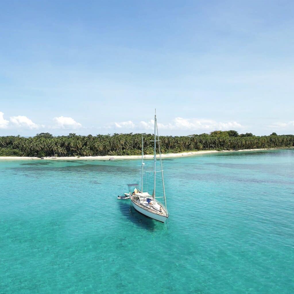 Sailboat on the water