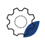 Gear and Leaf Icon
